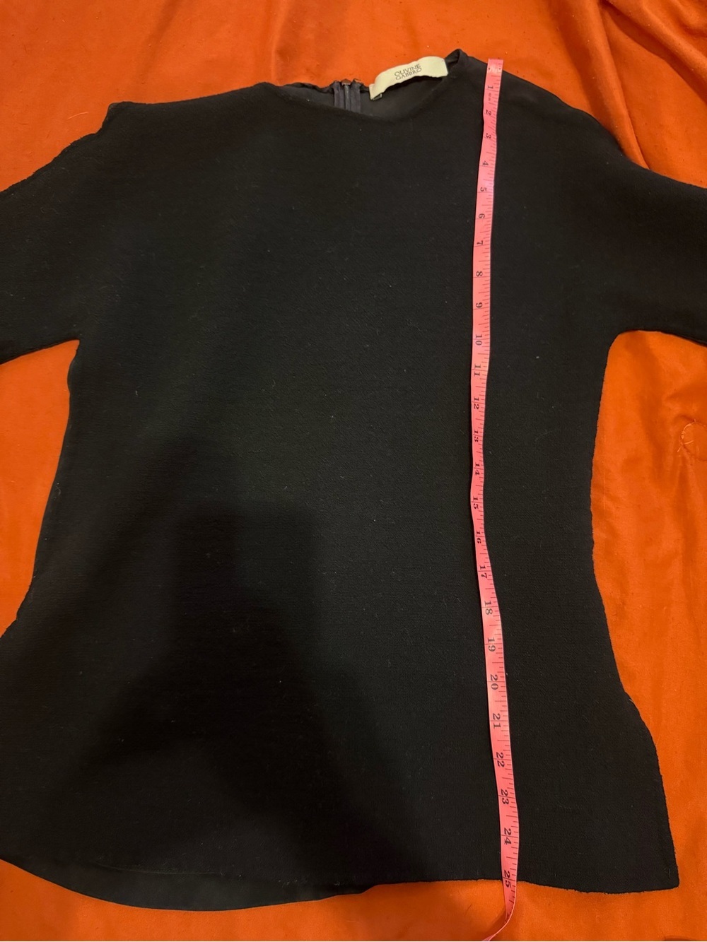 OLIVINE GABBRO Black Boatneck 3/4 Sleeve Top - Size M - Picture 11 of 11